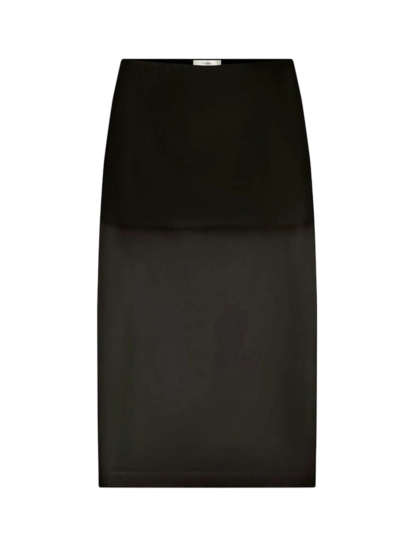 Frame Silk Organza Skirt in Black