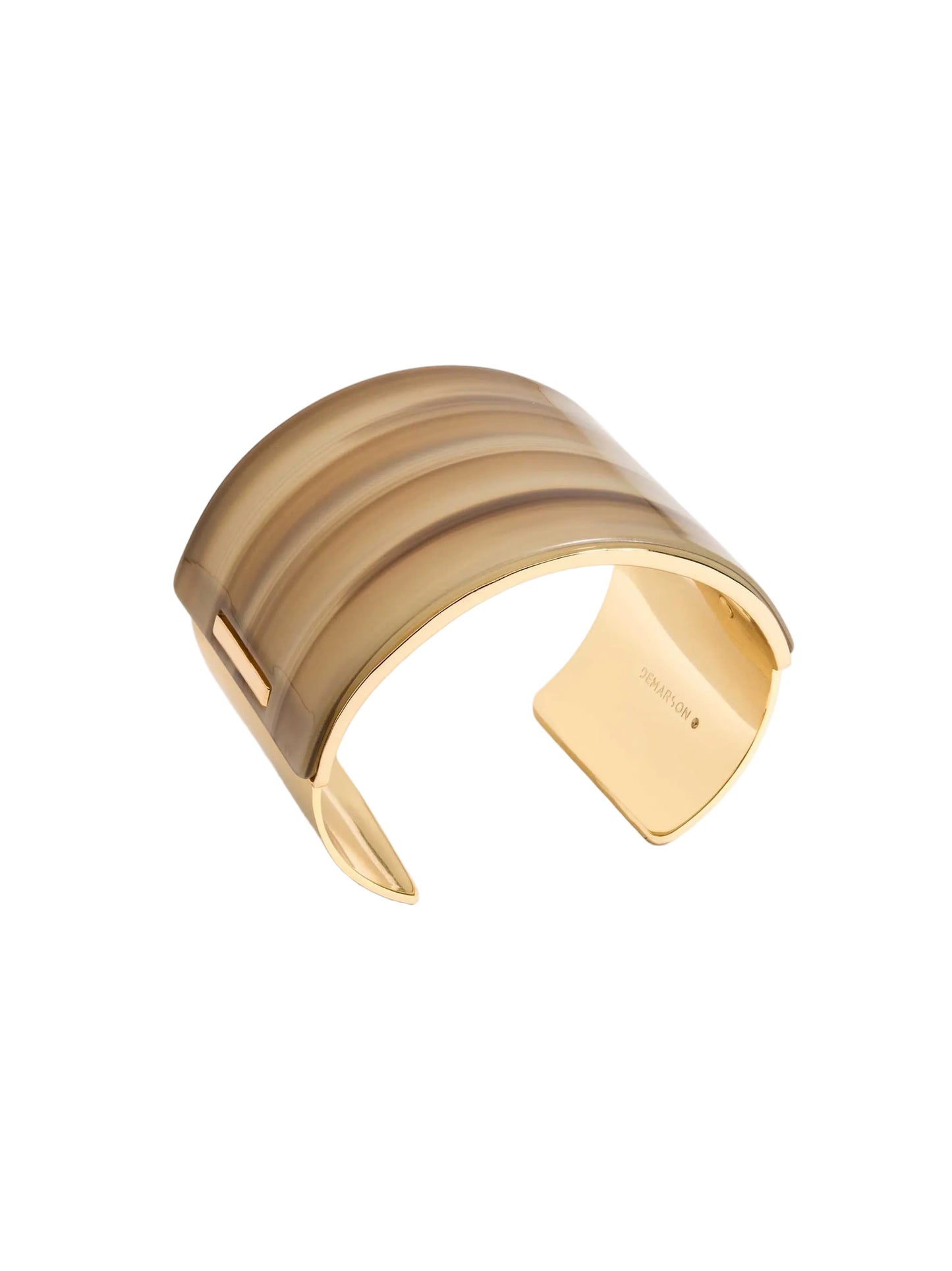 Demarson Primo Arm Cuff in Gold/Brown