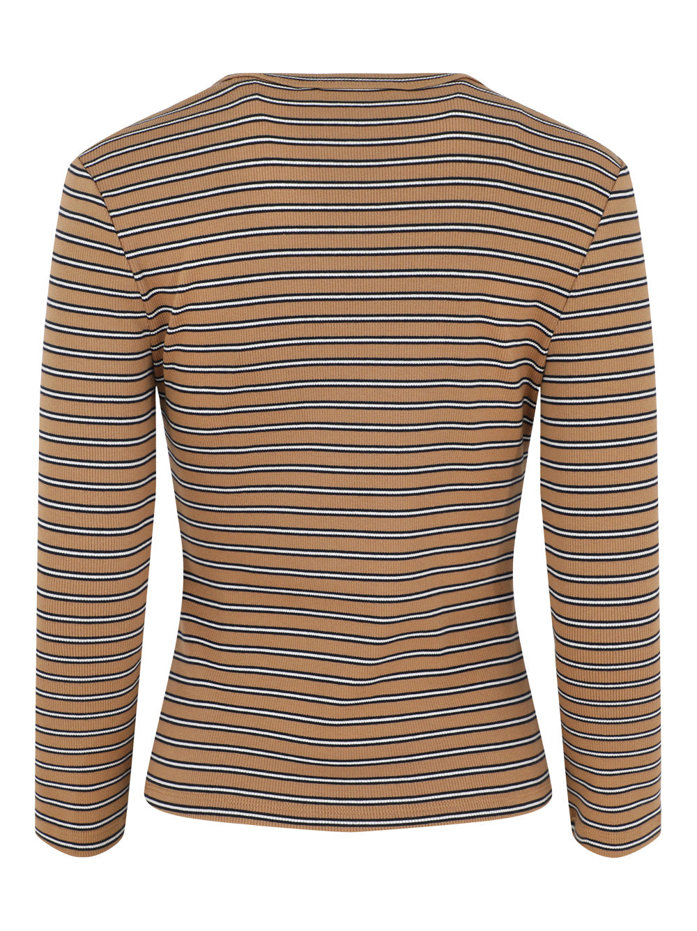 Veronica Beard Kearney Tee w/ Scoop Neck in Brown Multi
