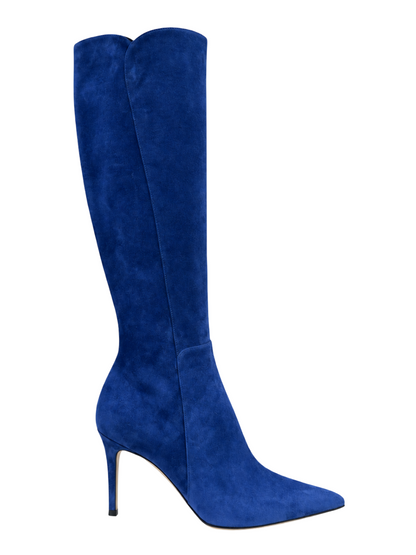 Gianvito Rossi Levy Boot in Blue Suede
