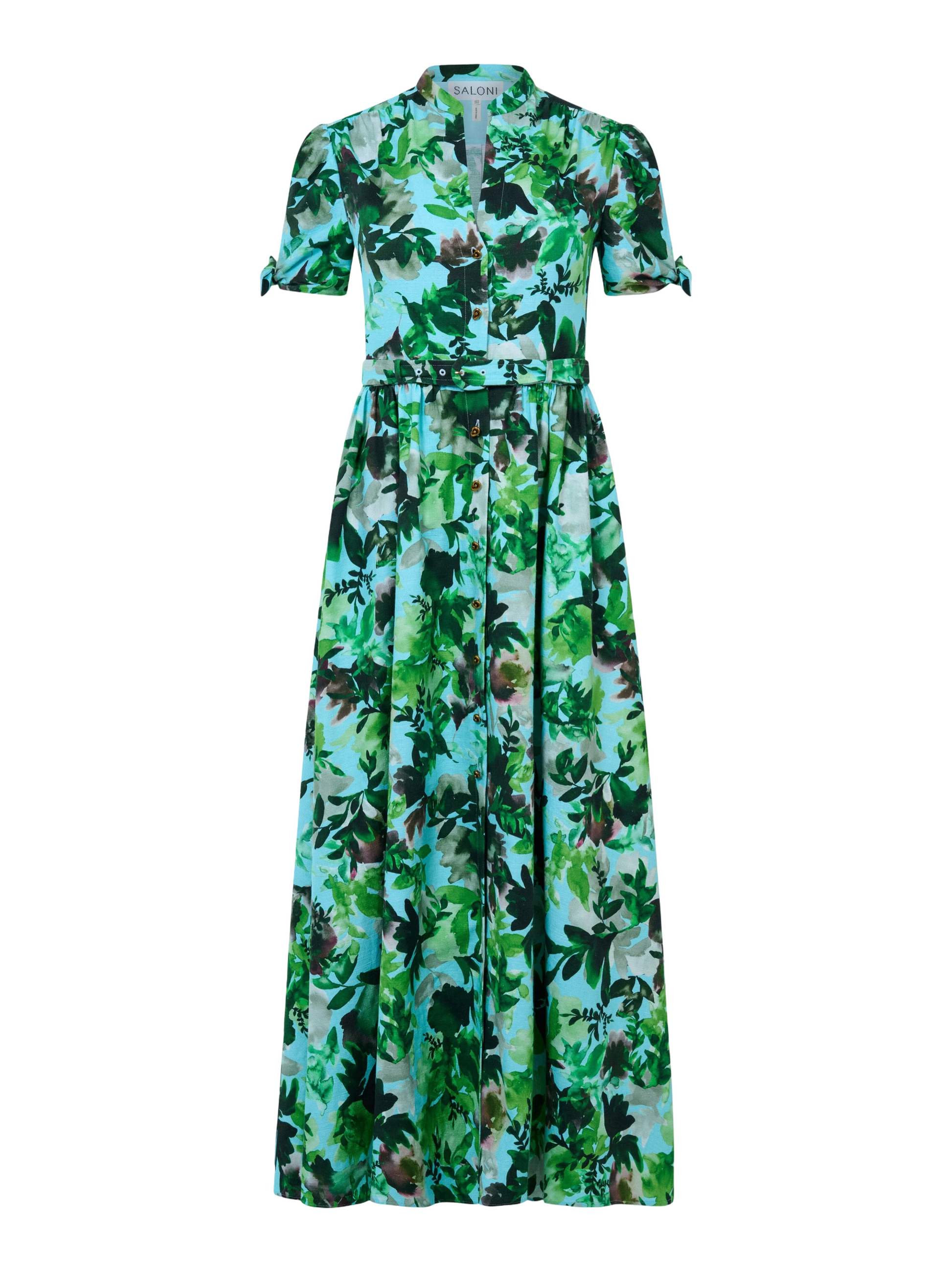 Saloni Ena Dress in Watercolor Garden Leigh's of Breton Village Saloni Ena Dress in Watercolor Garden Leigh's of Breton Village