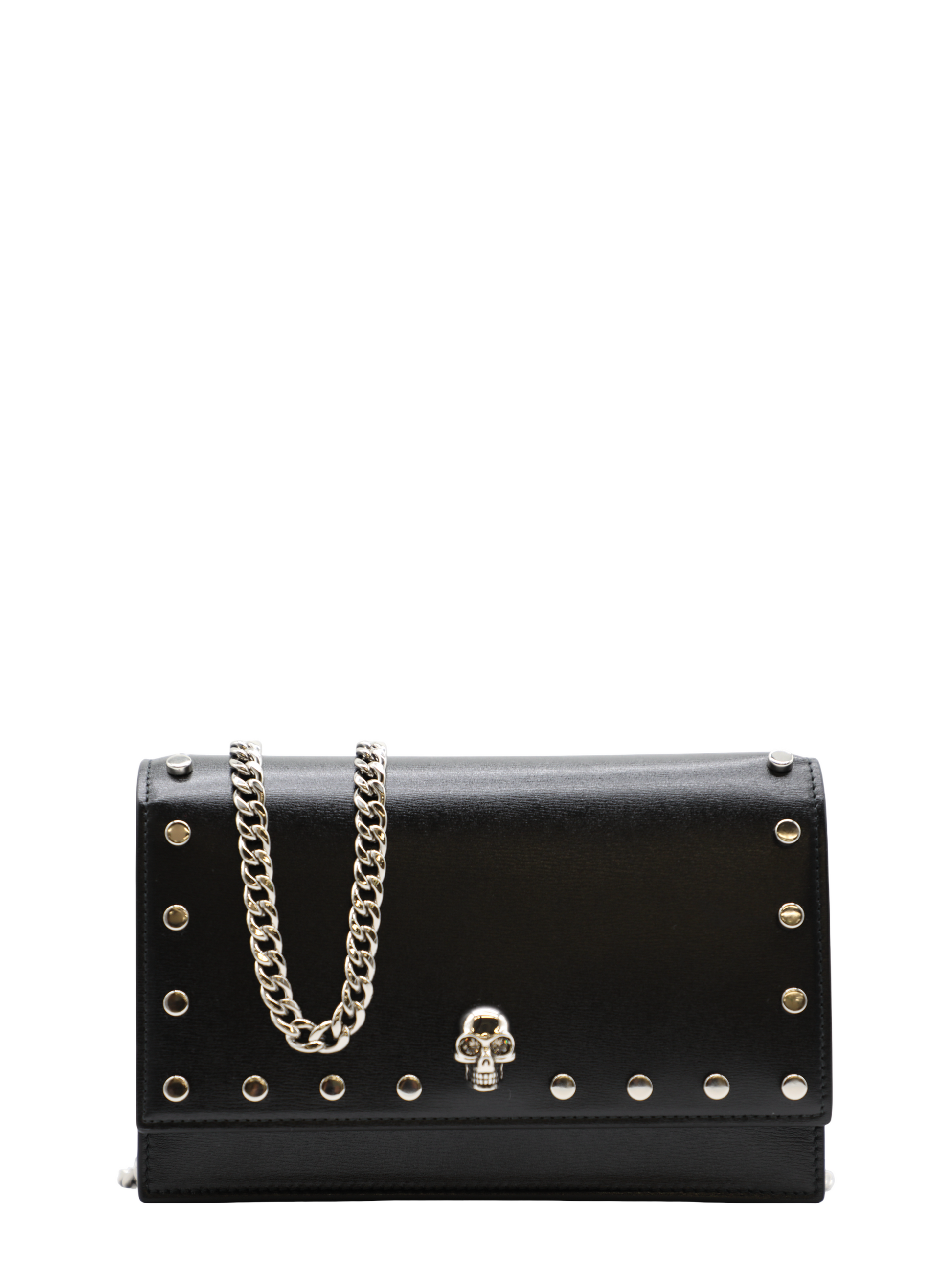 alexander mcqueen studded leather backpack Alexander McQueen Small Skull Bag in Black/Silver – Leigh's of Breton Village