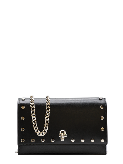 Alexander McQueen Small Skull Bag in Black/Silver