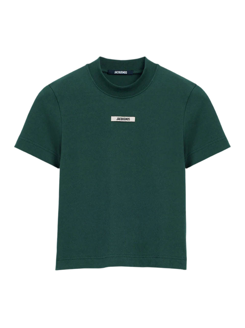 Jacquemus Le T-Shirt Gros Grain in Dark Green