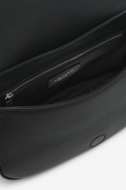 Alexander McQueen T-Bar Satchel in Black/Silver