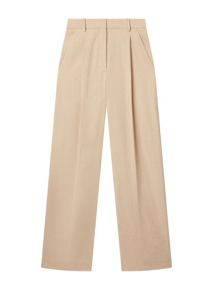 ALC Winston Linen Pant in Crema Dolce
