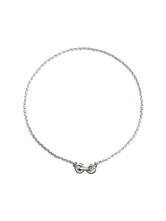Annika Inez Ample Clasp Necklace Large in Silver