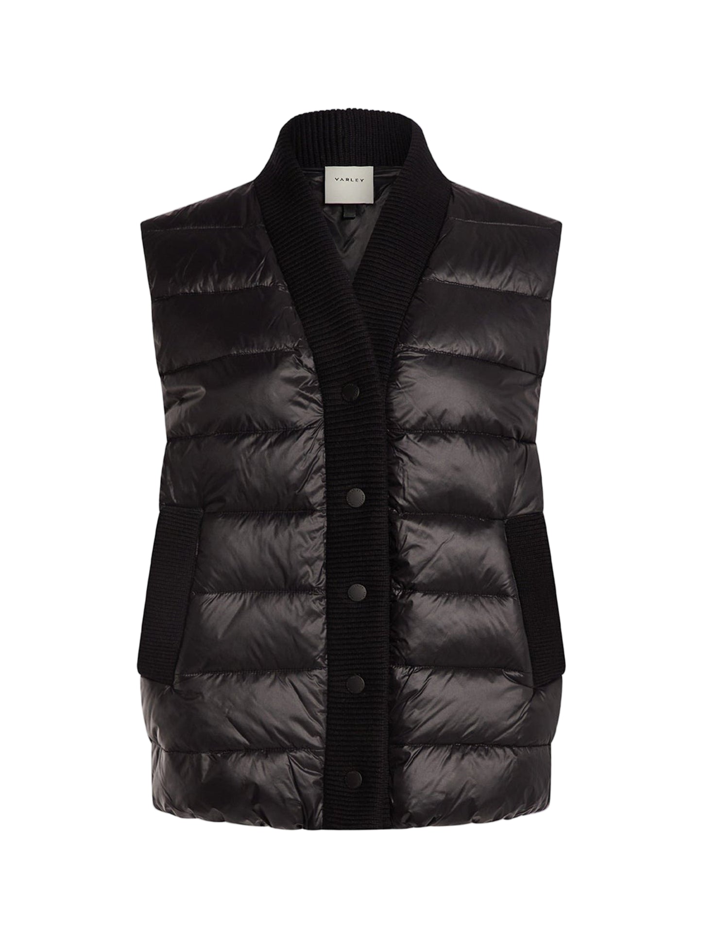 Varley Colwyn Combo Boxy Gilet in Black