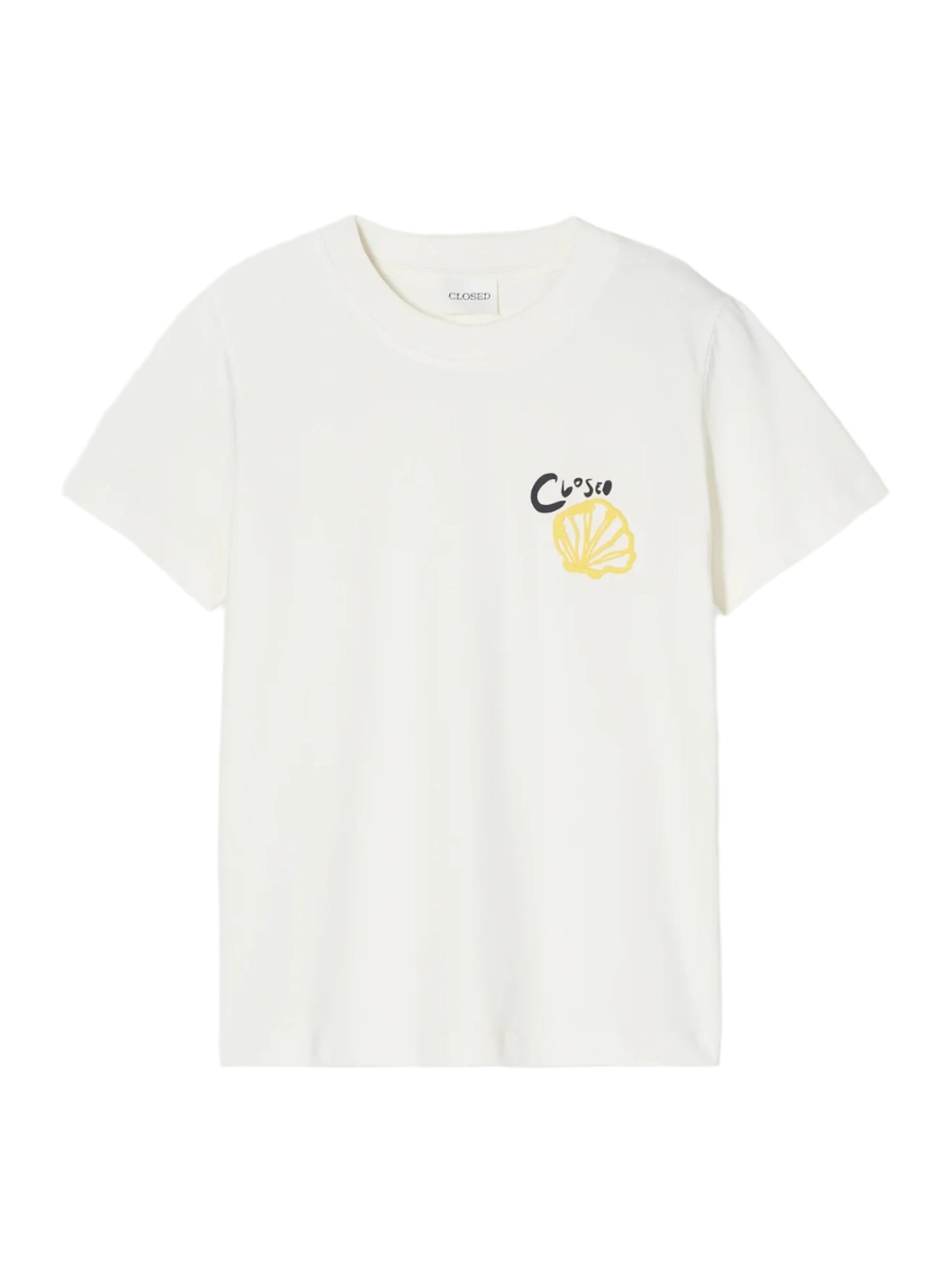 CLOSED Embroidered T-Shirt in Ivory