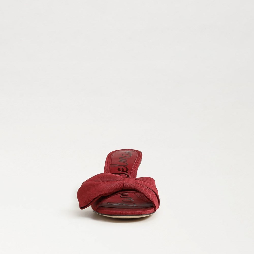 Sam Edelman  Ragan Kitten Heel Sandal in Deep Scarlet