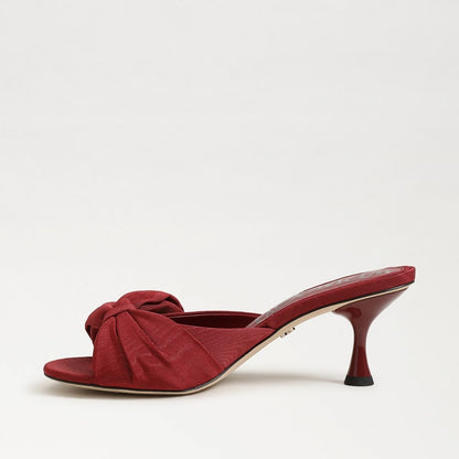 Sam Edelman  Ragan Kitten Heel Sandal in Deep Scarlet