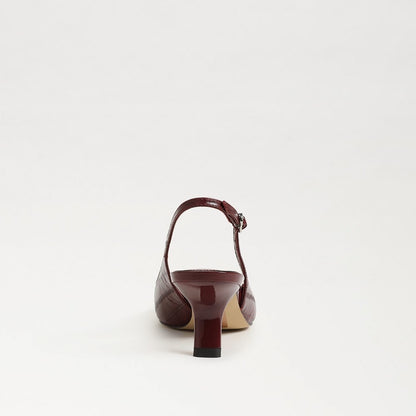 Sam Edelman Bianka Slingback Pump Heel in French Merlot