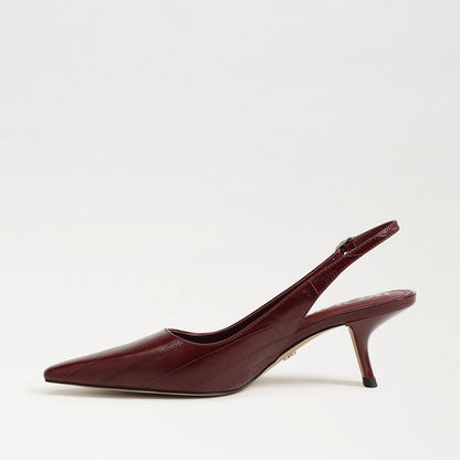 Sam Edelman Bianka Slingback Pump Heel in French Merlot