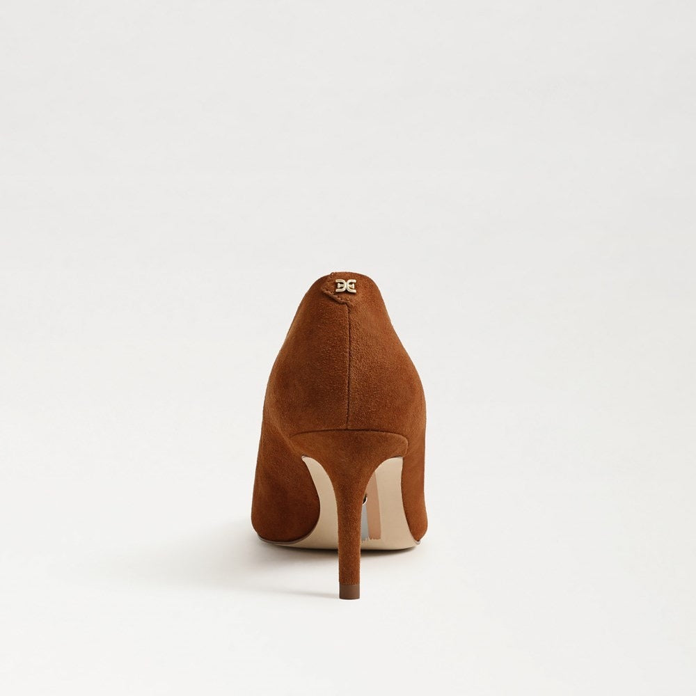 Sam Edelman Vienna Pointed Toe Pump in Frontier Brown