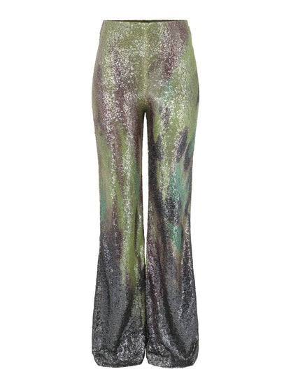 Silvia Tcherassi Dalal Pant in Abstract Forest Print