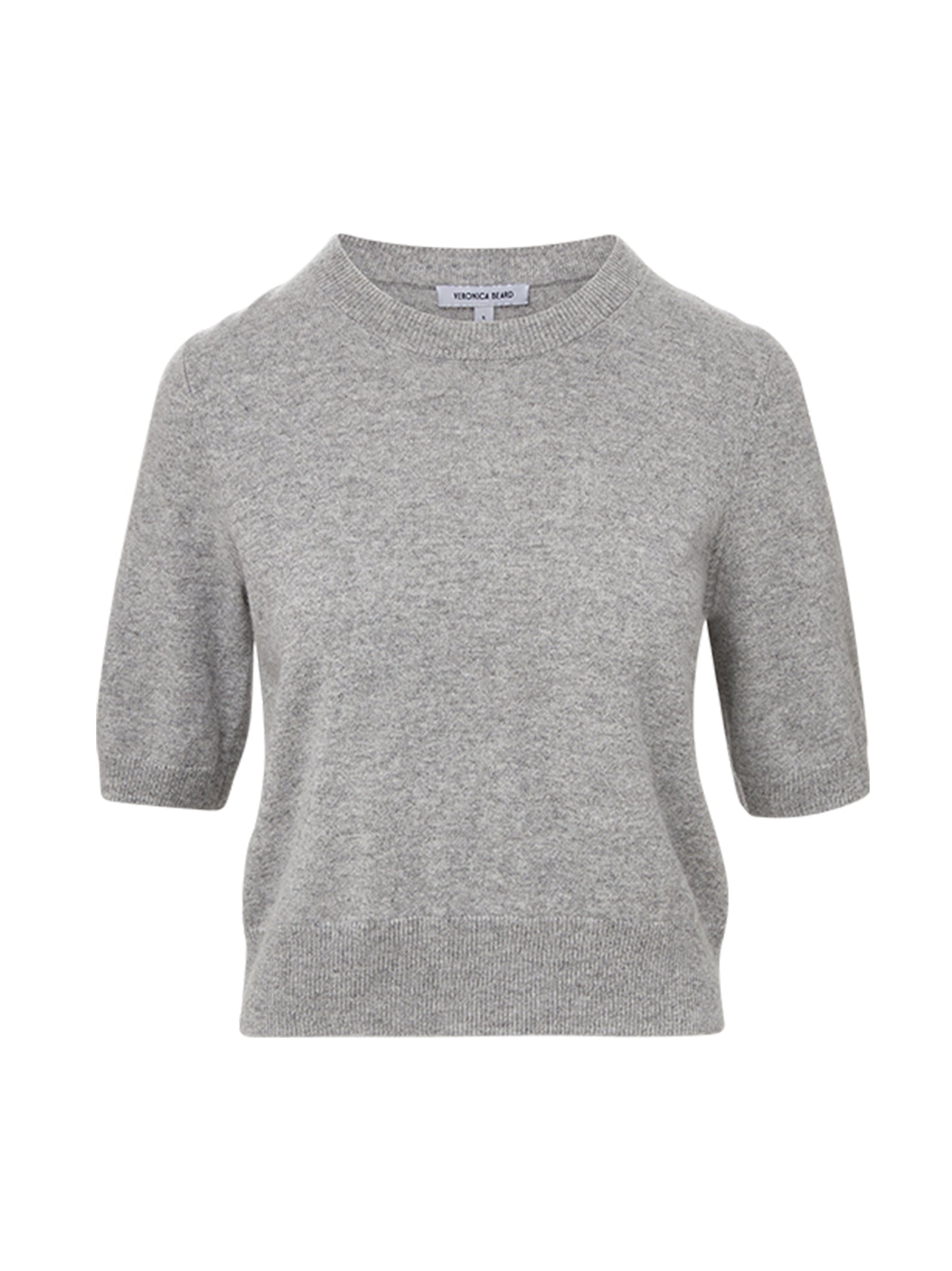 Veronica Beard Shana Cashmere Sweater in Heather Grey
