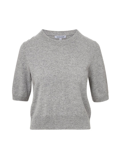 Veronica Beard Shana Cashmere Sweater in Heather Grey