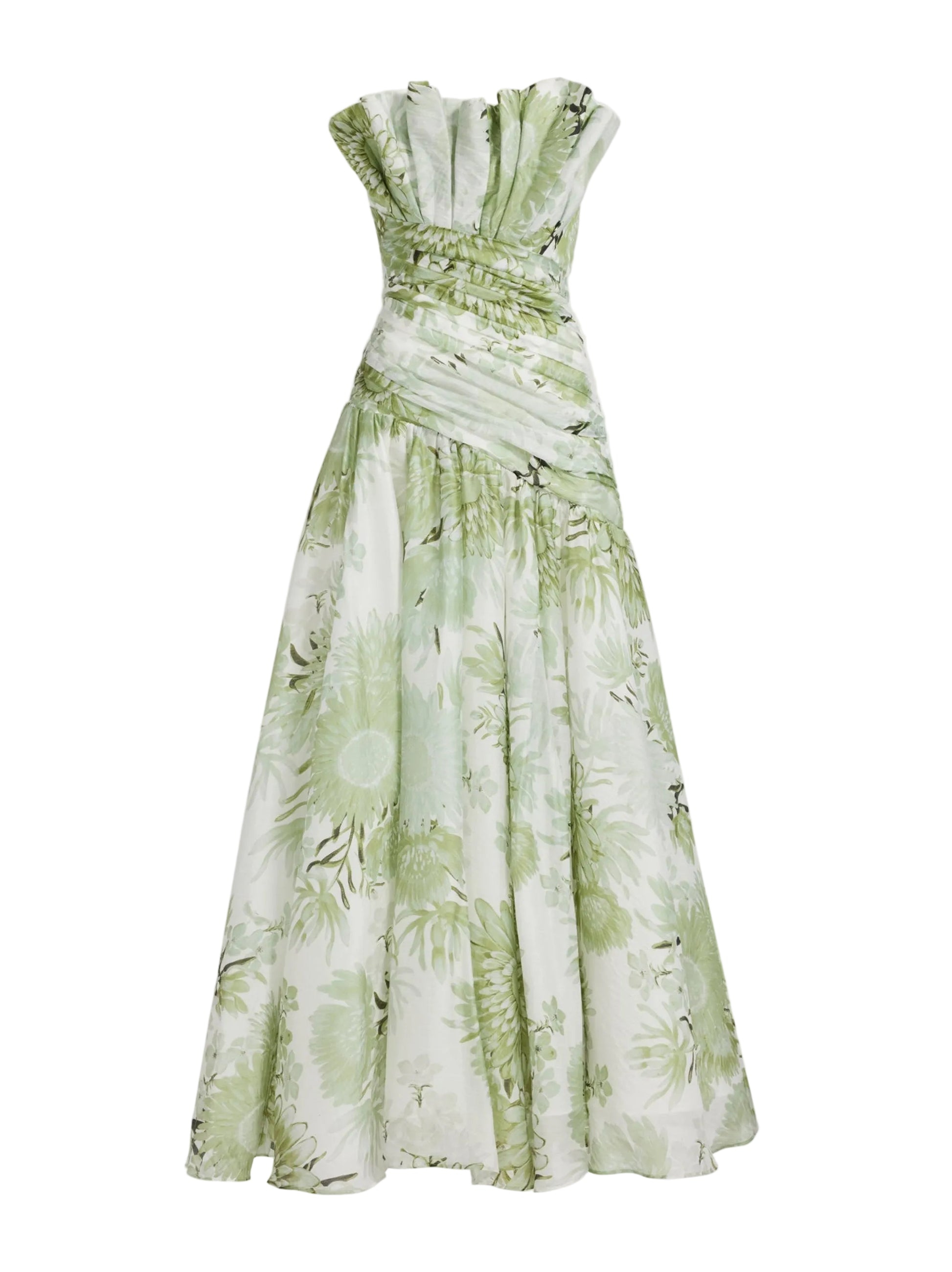 Aje Reflector Gown in Olive Native Floral Leigh's of Breton Village Aje Reflector Gown in Olive Native Floral Leigh's of Breton Village