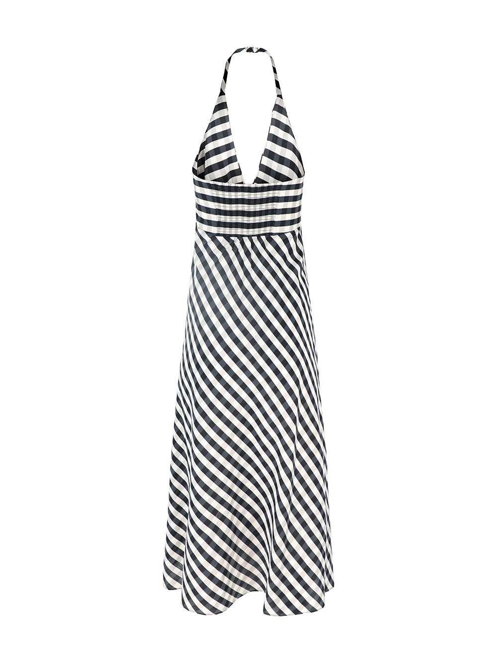 alc black and white dress Berylove Women A Line Graduation Dress Black White Polka Dot V-Neck Midi Party Dress, Black White Dot / US26W main image 0