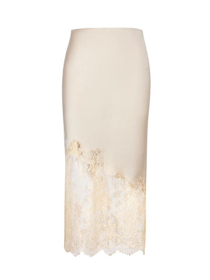 Smythe Lingerie Slip Skirt in Champagne