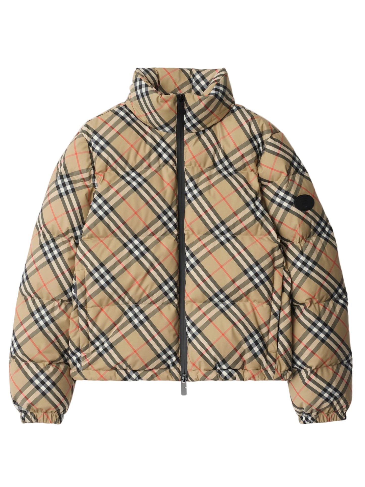 Burberry Check Ambleside Puffer Jacket in Sand IP Check