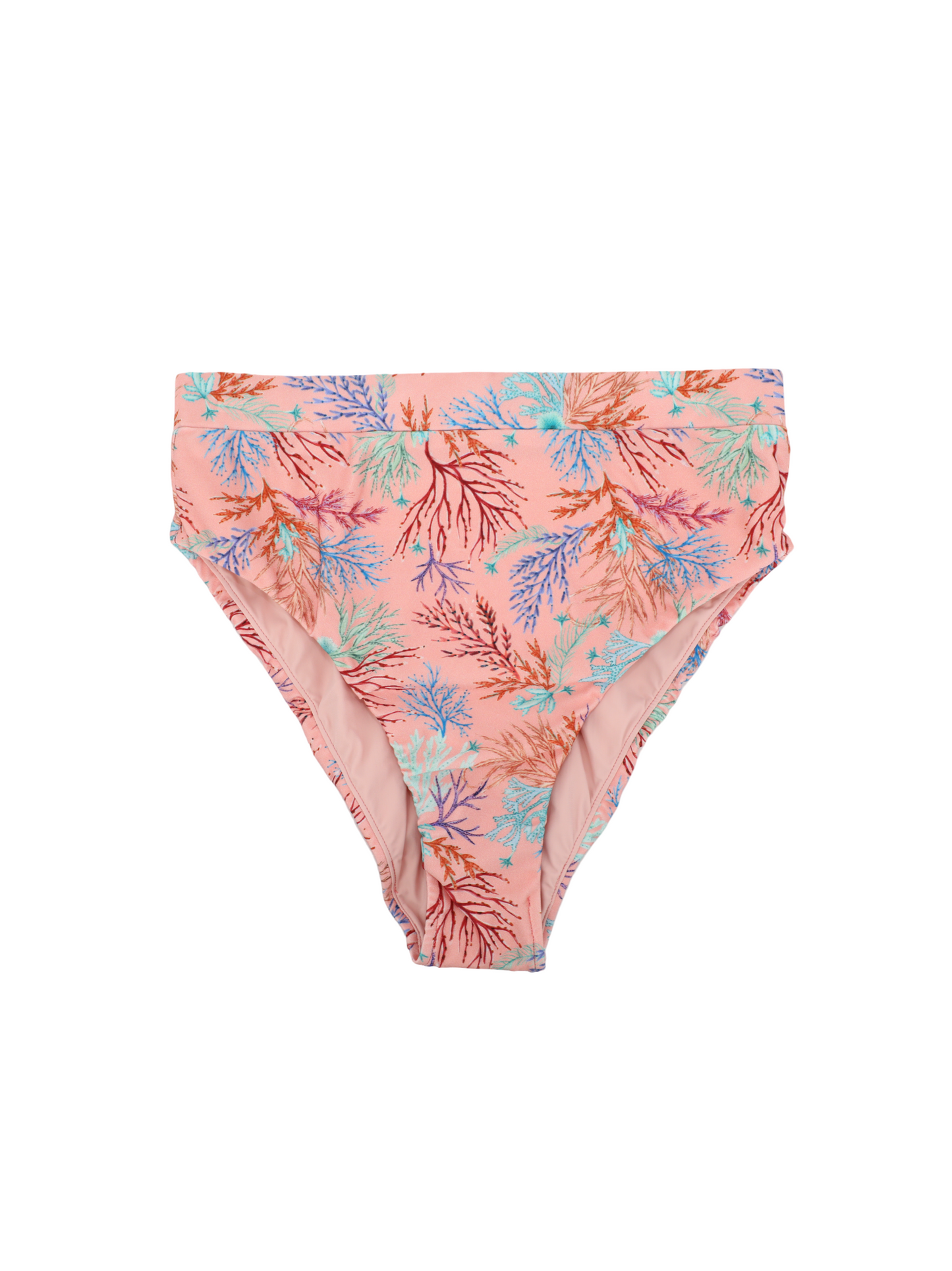 PatBO Seaweed High Waist Bikini Bottom in Pink