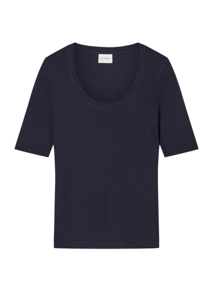 CLOSED Wide Neck Short Sleeve in Dark Night