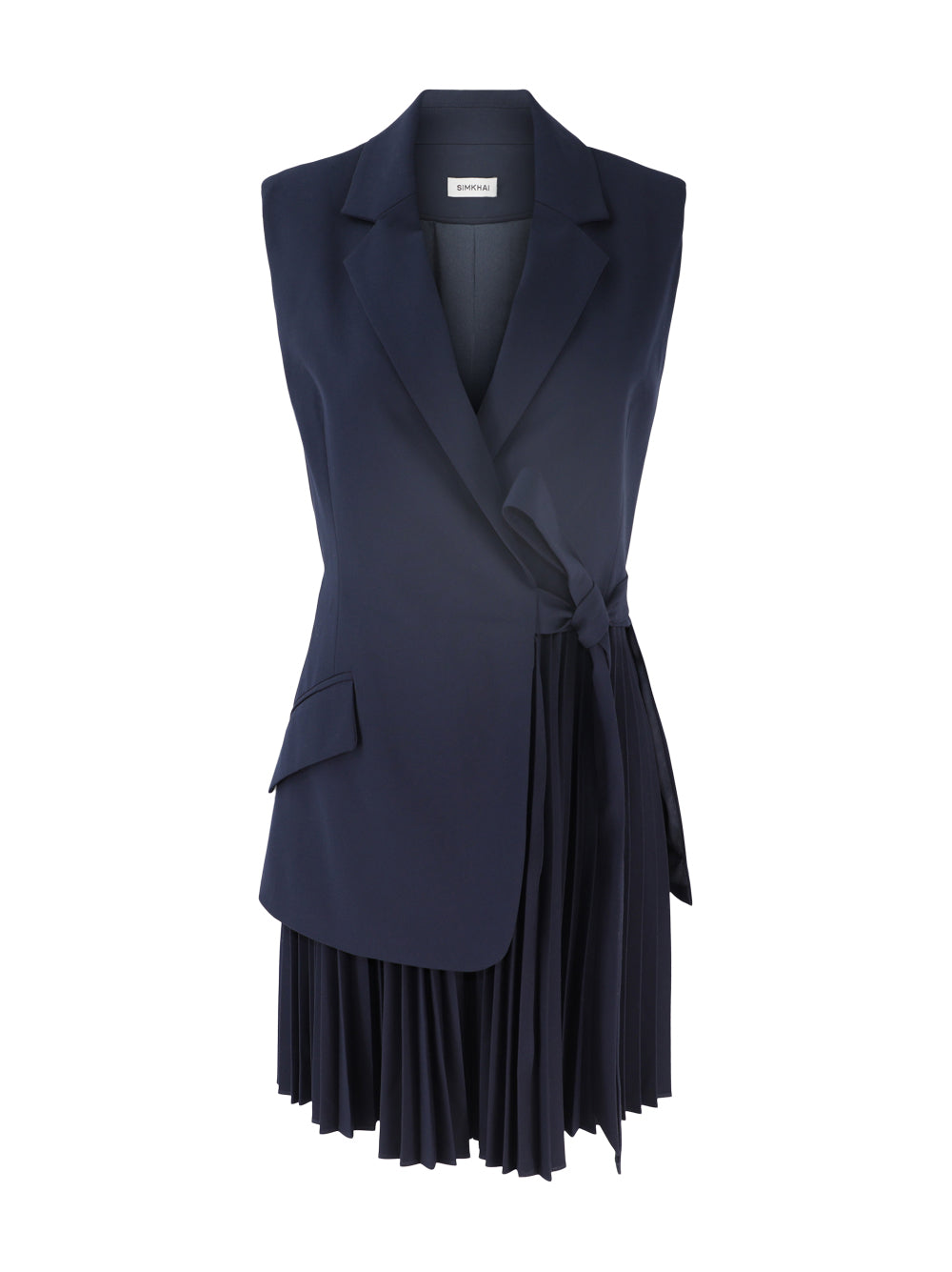 Simkhai Eman Sleeveless Mini Dress in Midnight