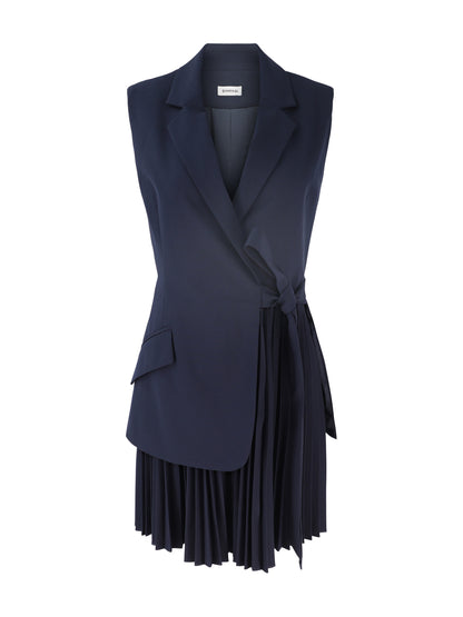 Simkhai Eman Sleeveless Mini Dress in Midnight