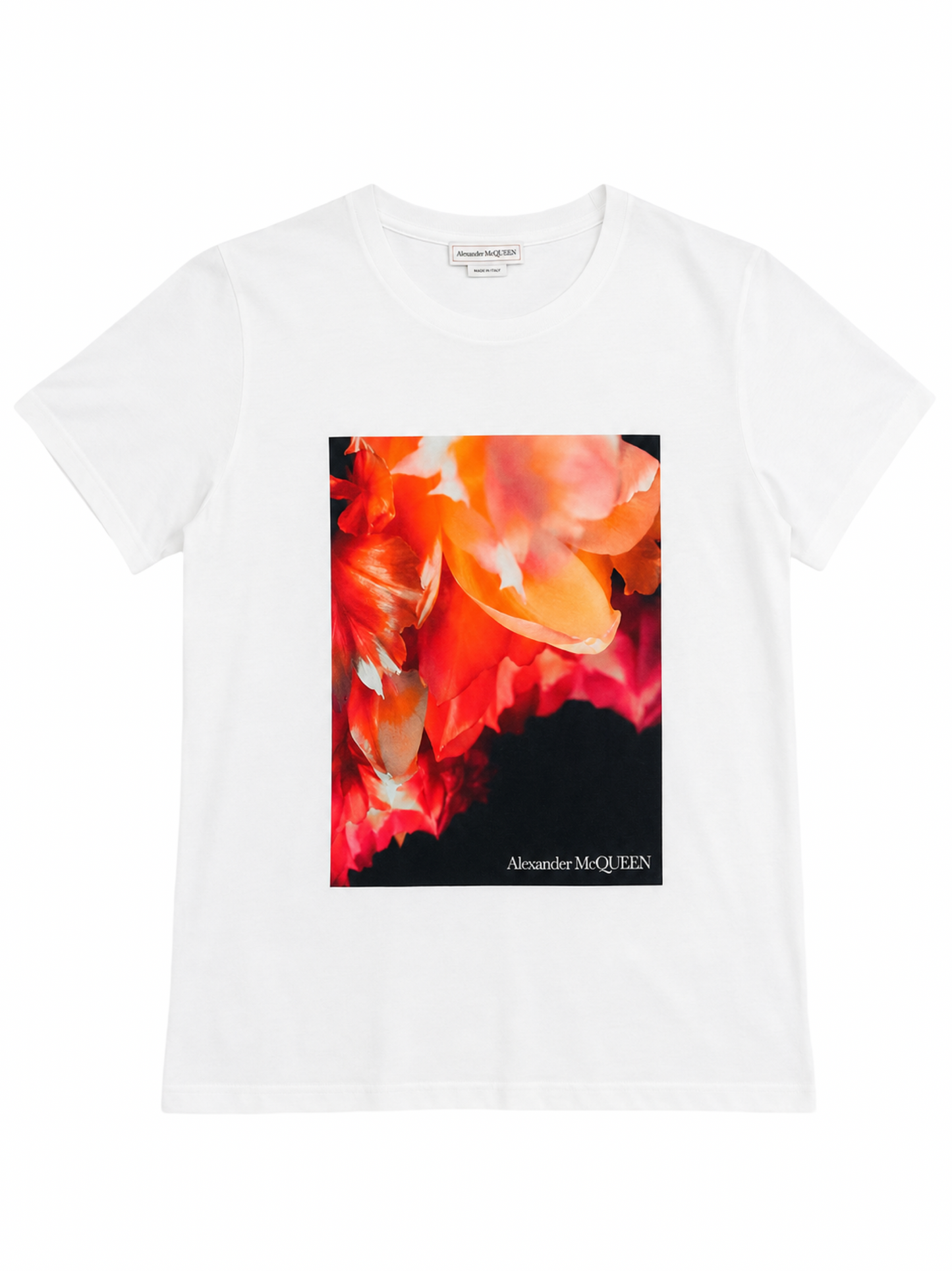 Alexander McQueen Exploded Petal T-Shirt in White