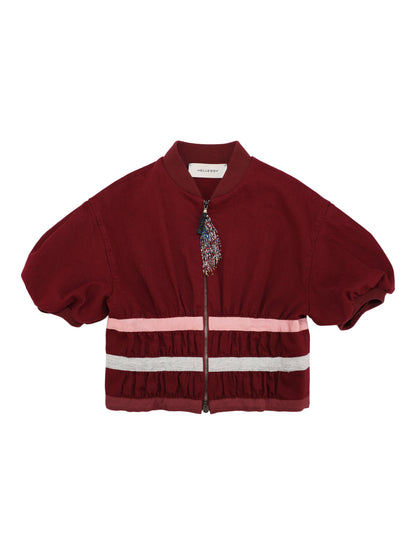 Hellessy Zora Zip-Up Jacket in Ruby