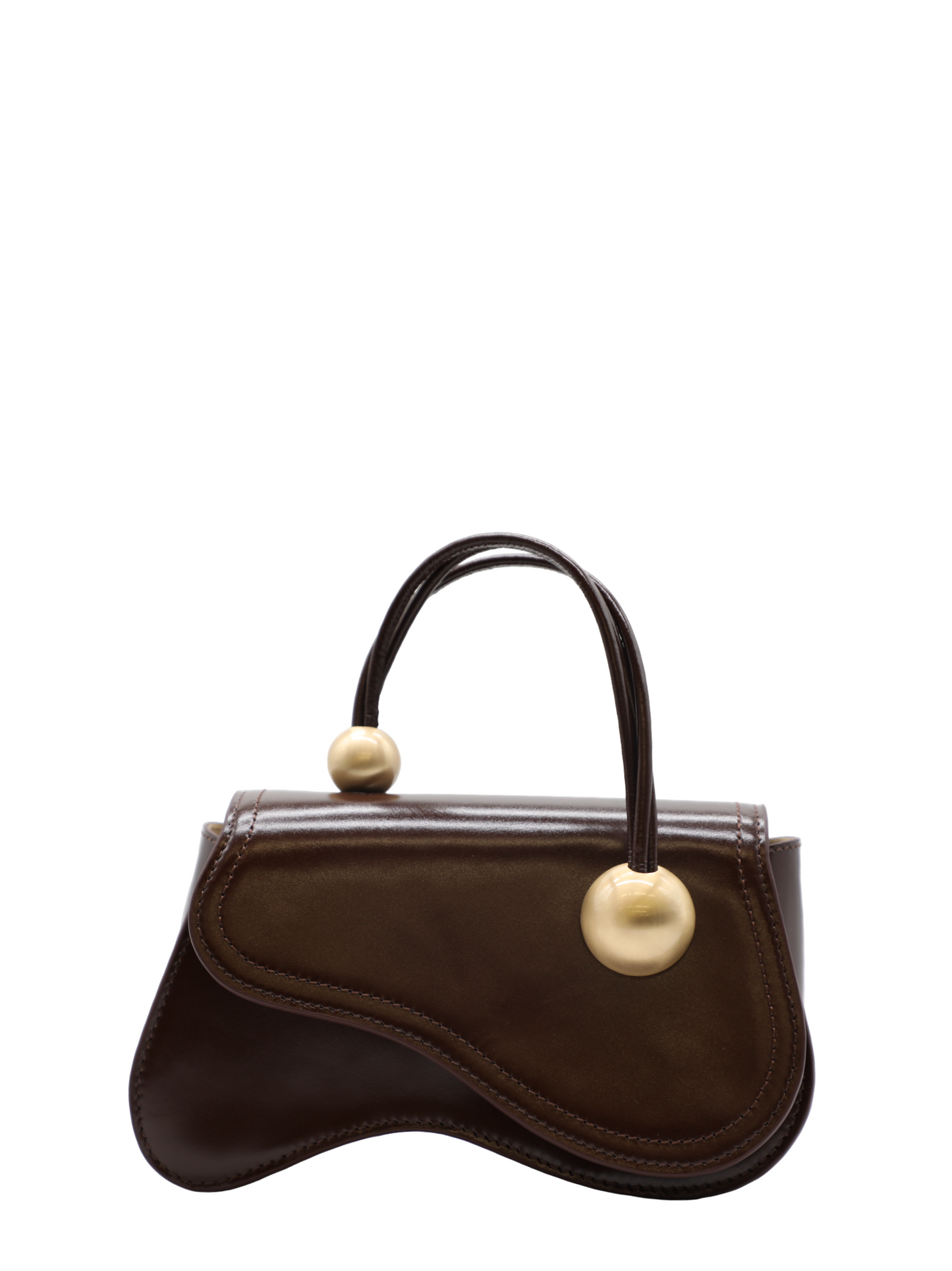 Cult Gaia Kazia Crossbody Bag in Espresso