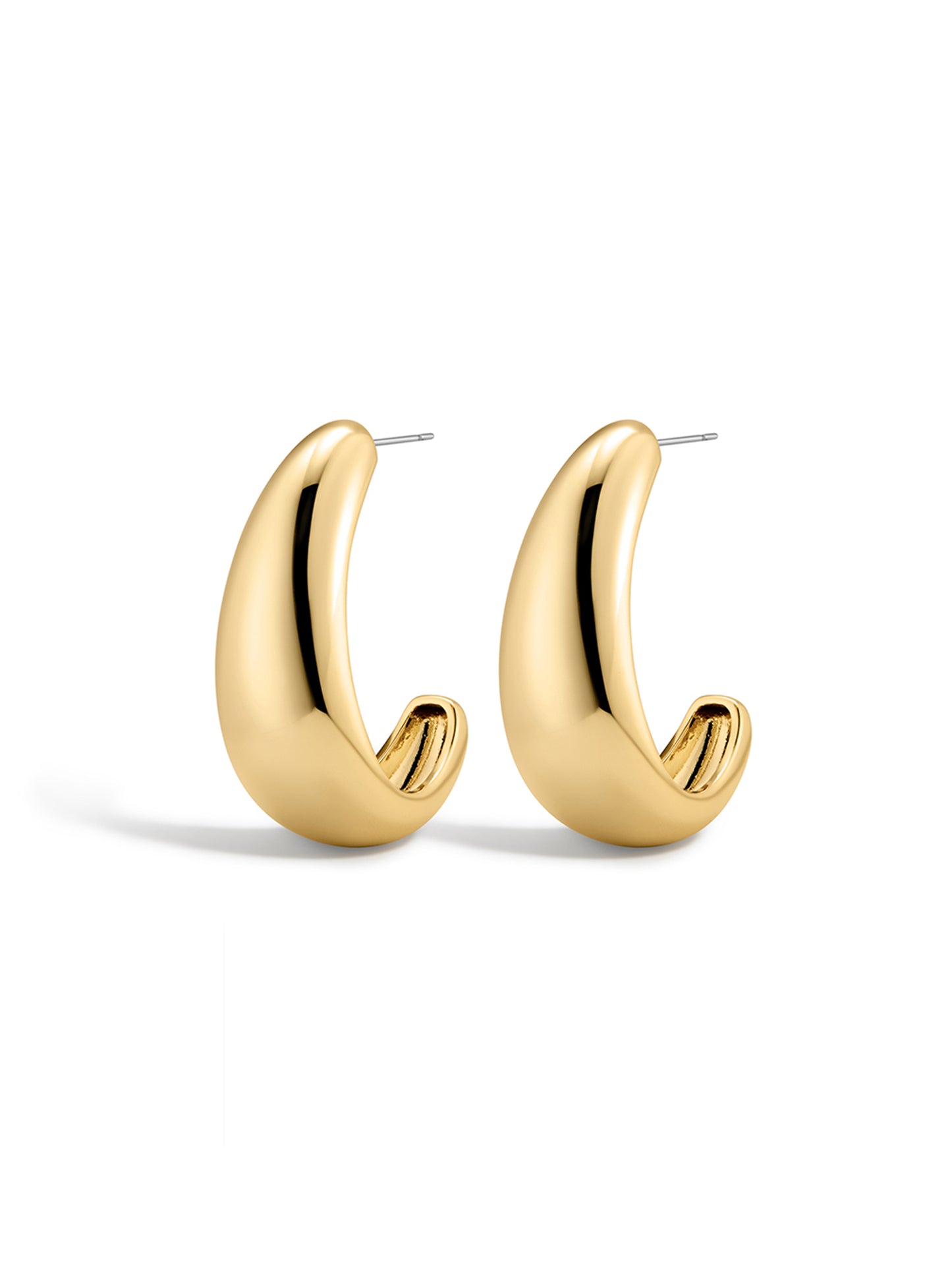Luv AJ Chrome Orb Hoops (More Colors)