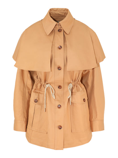 Ulla Johnson Devon Coat With Removable Cape in Alpaca