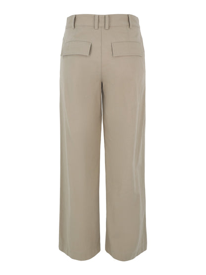 Vince Cotton Wide Leg Pant in Mojave