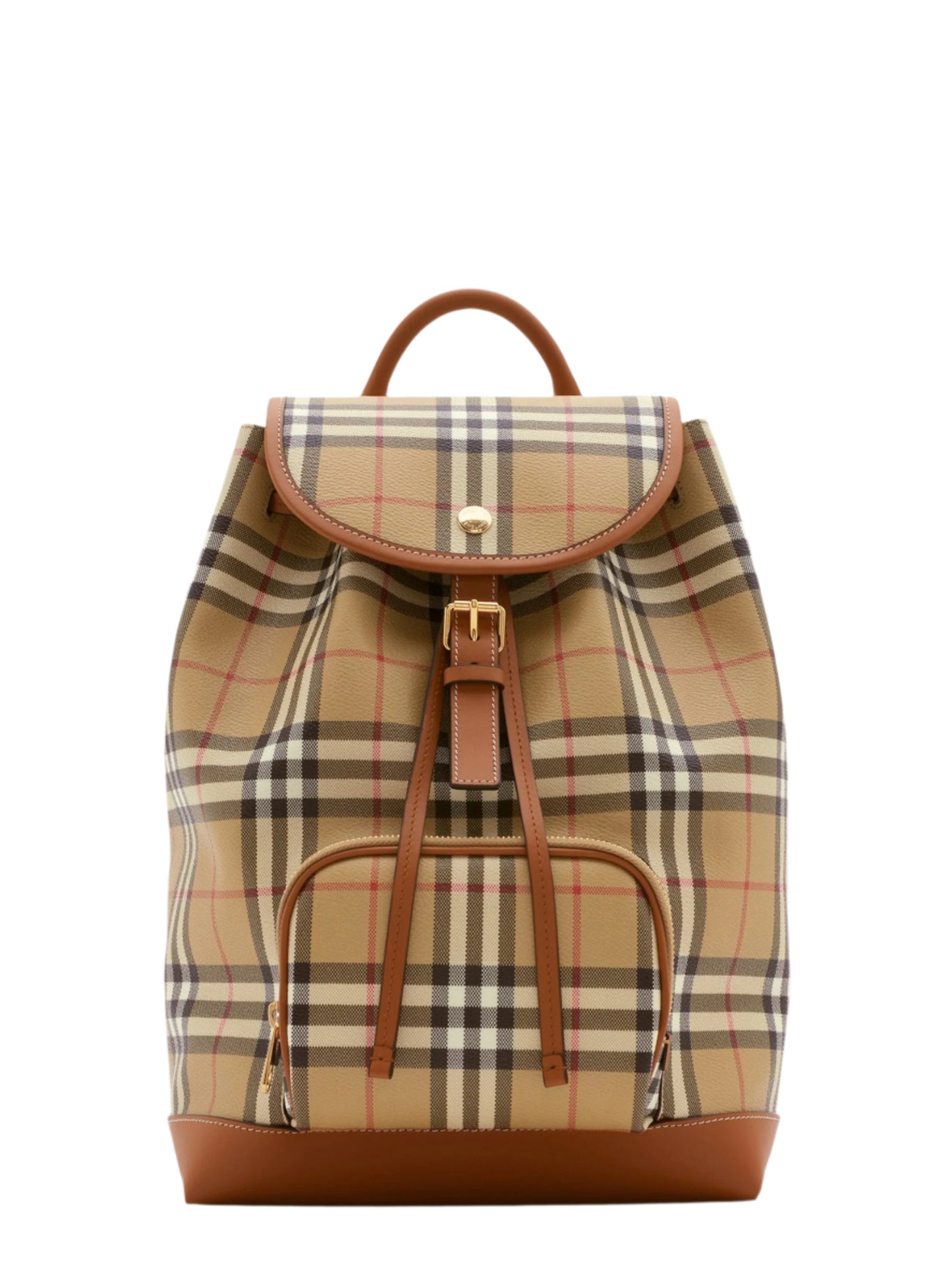 Burberry Check Backpack in Vintage Check/Briar Brown