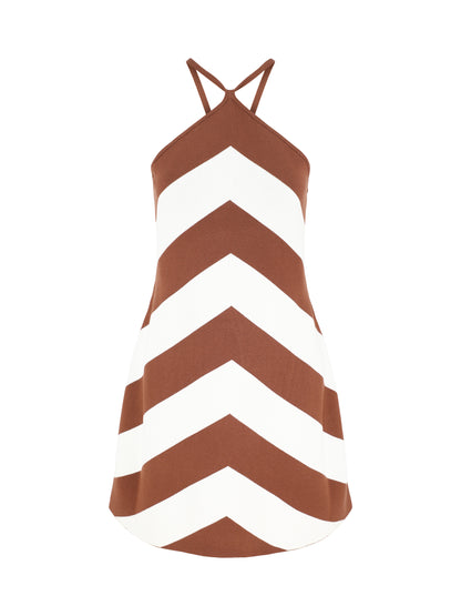 Cult Gaia Nelson Dress in Saddle Stripe