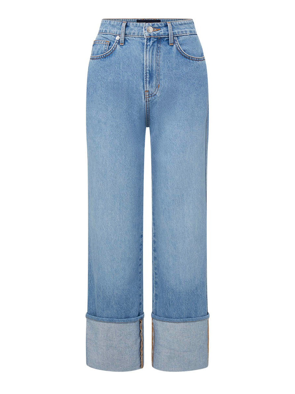 Veronica Beard Dylan High Rise Straight-Leg Jeans in Silverwood Blue