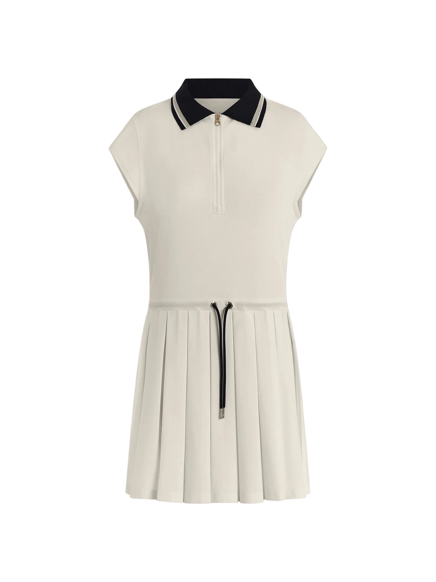 Varley Nico Court Dress in White/Blue Nights