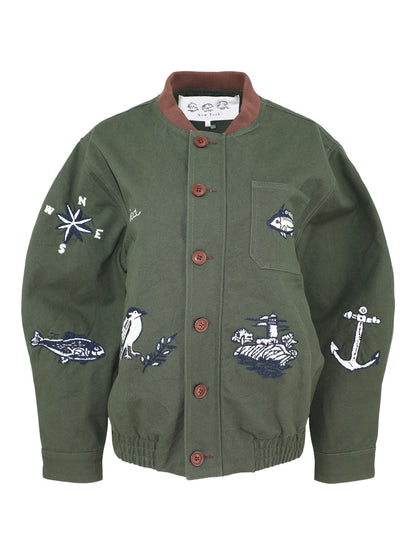 Sea Clyde Lighthouse Jacket in Army
