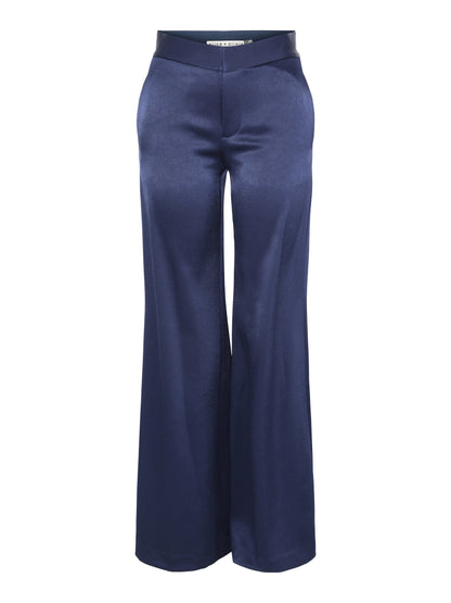 Alice + Olivia Shane Slouchy Wide Leg Pant in Midnight Blue