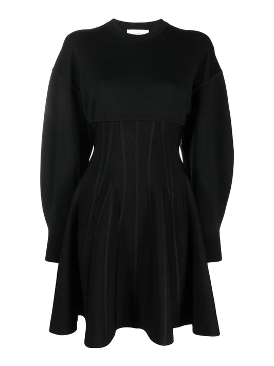 Alexander McQueen Corset Black Mini Dress
