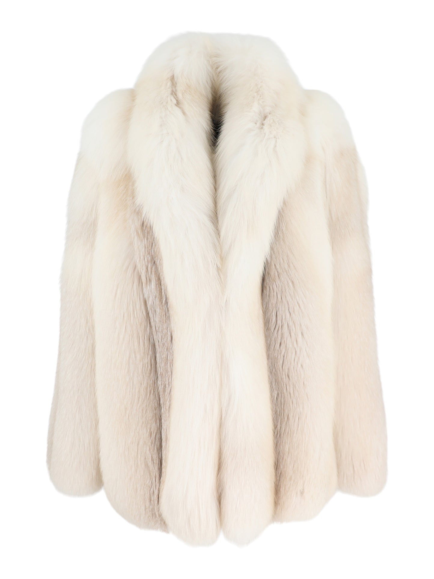LAPOINTE Fur Coat in Butter Ivory