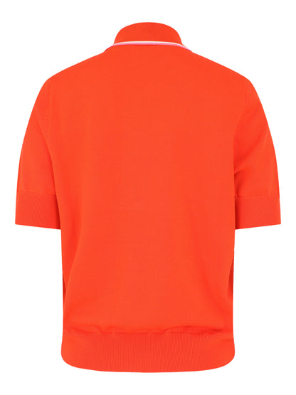 Essentiel Antwerp Polo With Bow in Combo Nectarine