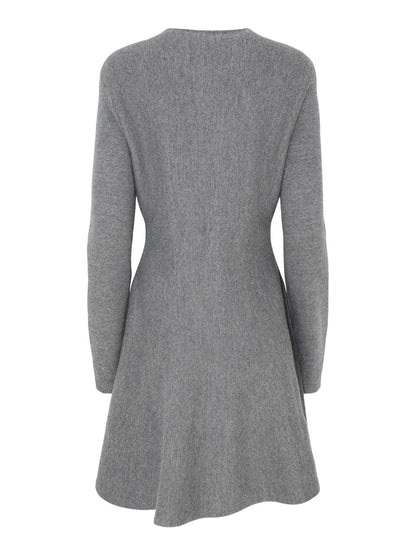 Self-Portrait Grey Crochet Flower Collared Knit Mini Dress – Leigh's of  Breton Village
