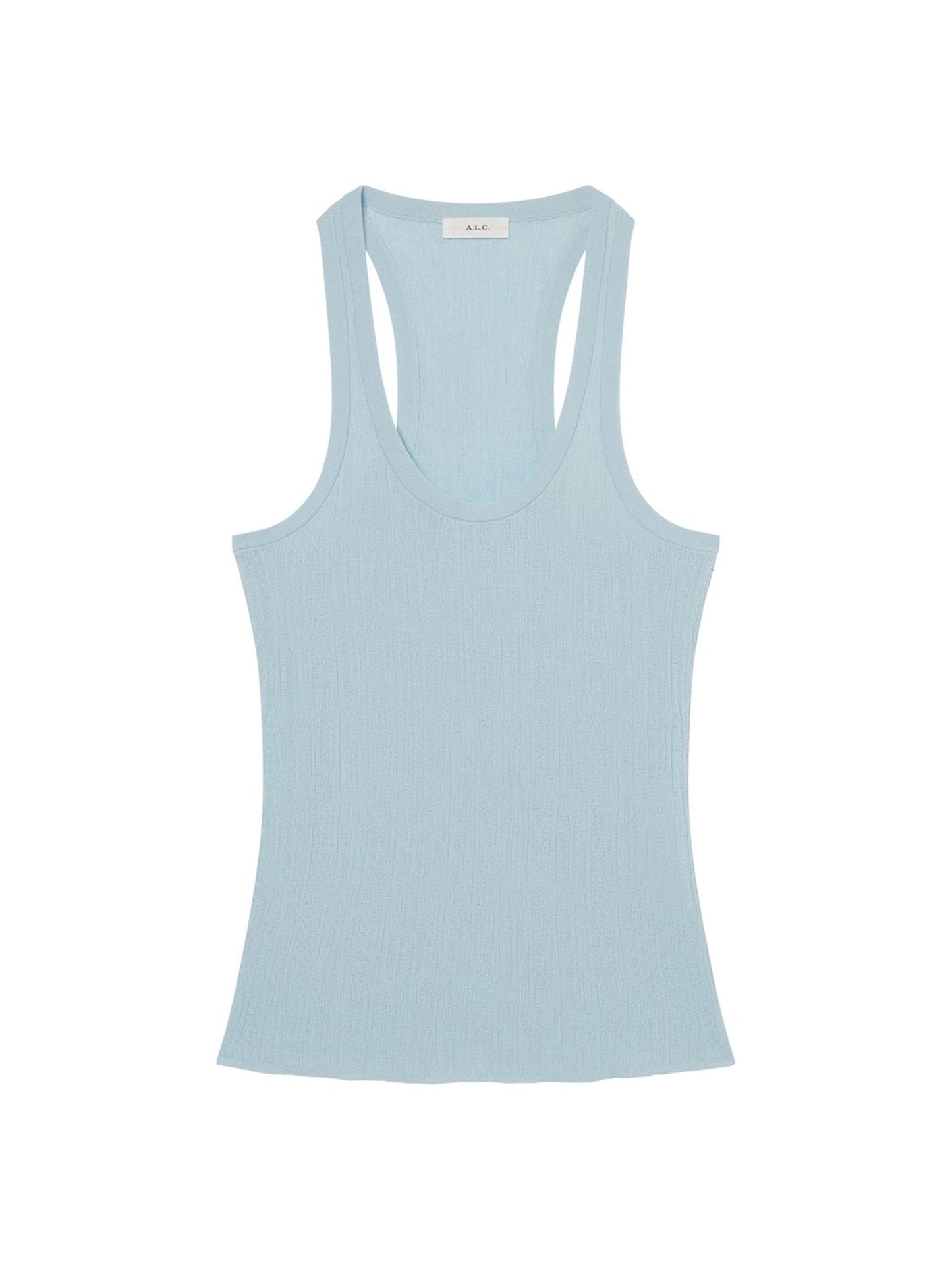 A.L.C. Iris Fine Cotton Knit Tank in Sky Blue