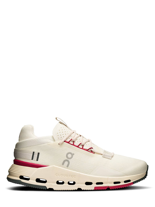 On Running Women's Cloudnova 2 in Ivory/Grenadine