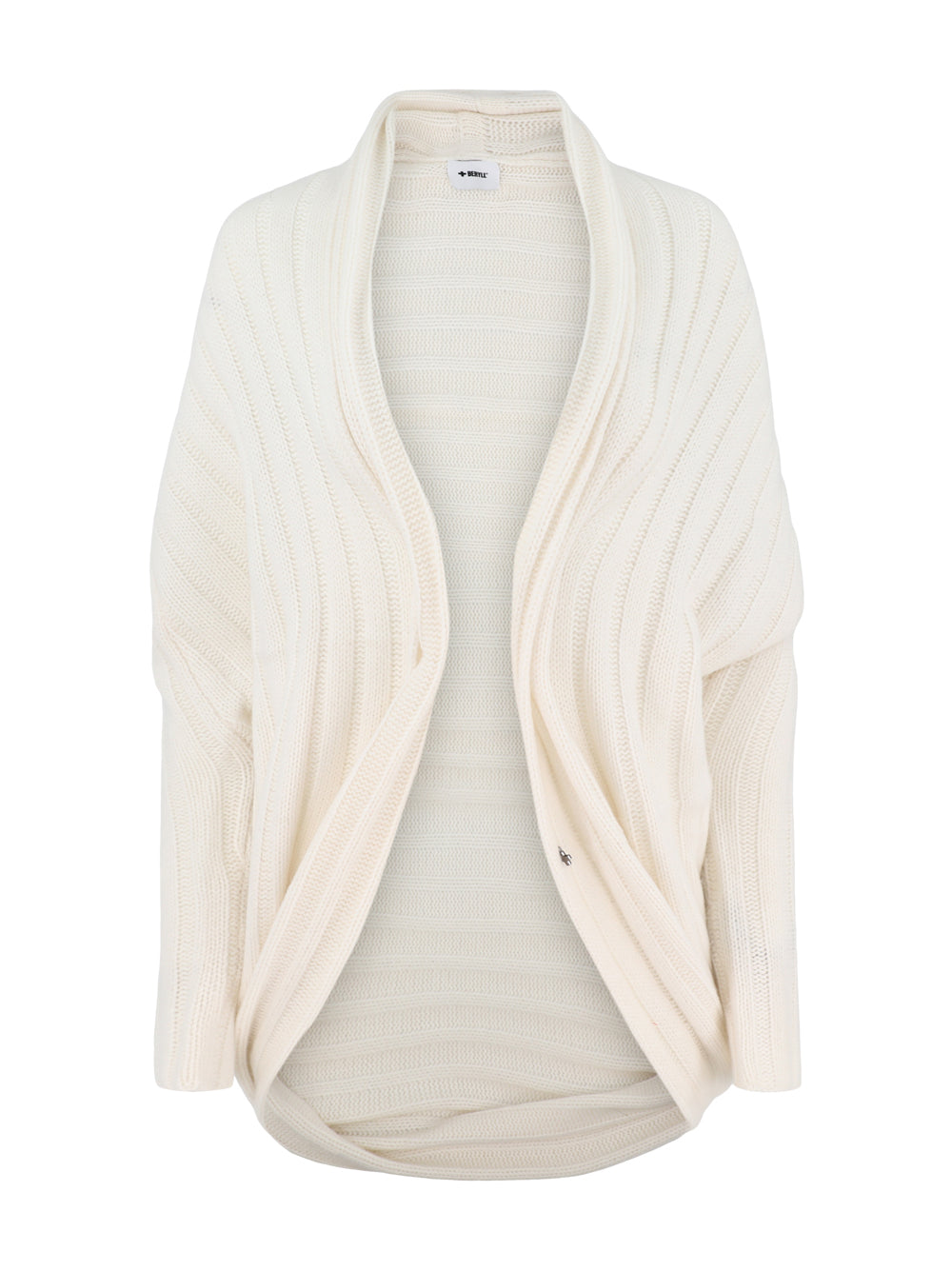 Beryll Cocoon Cardigan Coat in Winter White