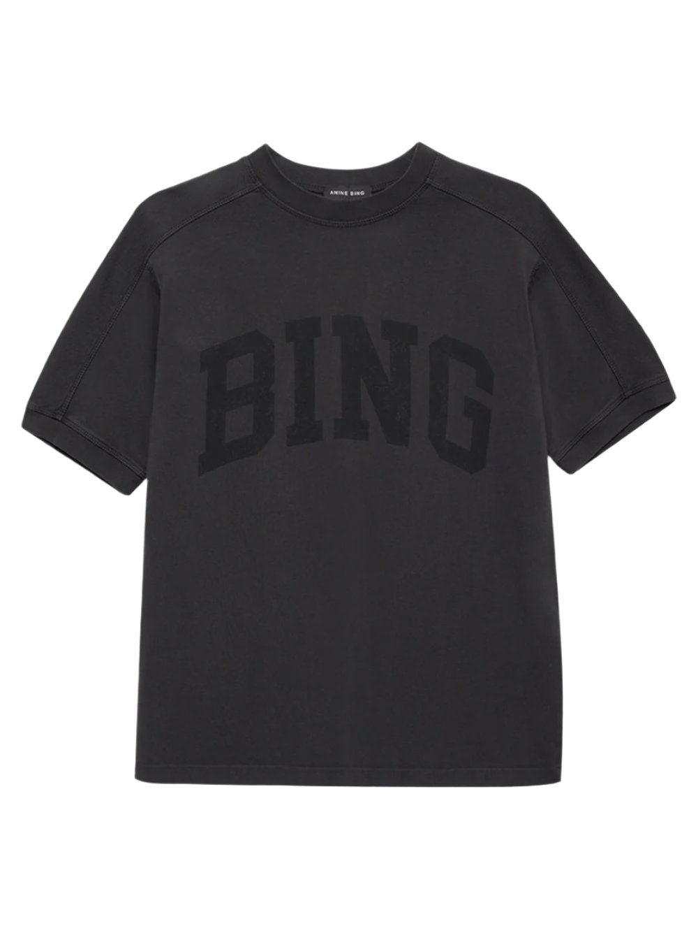 Anine Bing Jaylin Tee Bing in Vintage Black