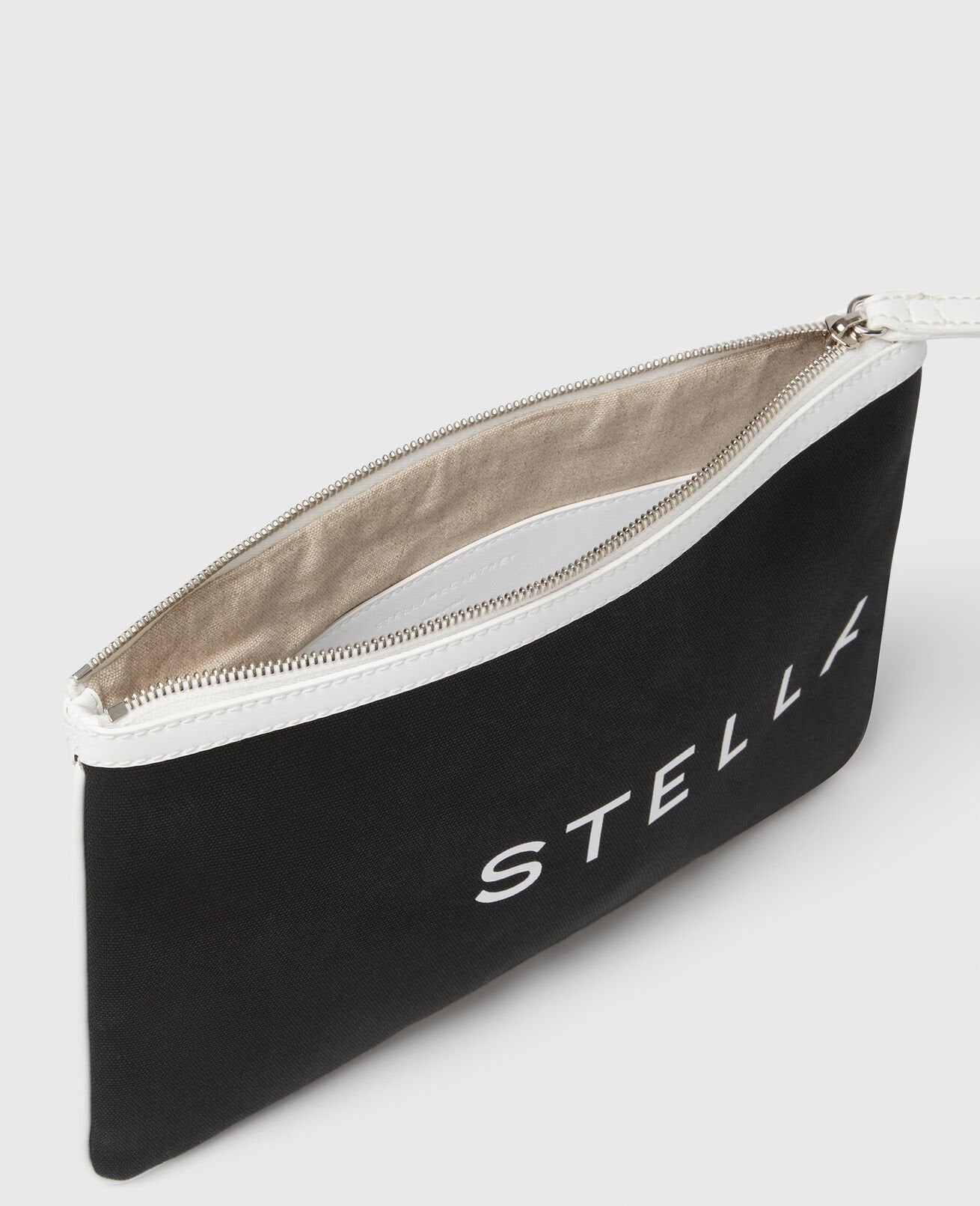 Stella McCartney SMC Bananatex® Pouch in Black and White